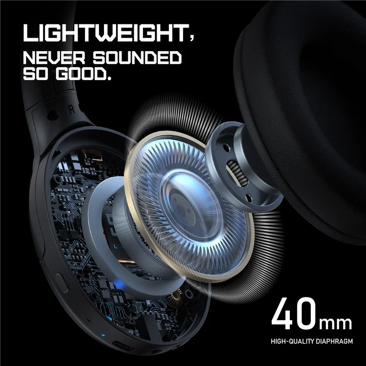 ONIKUMA B3 Wireless Over-Ear Headphone RGB Light Bluetooth-compatible Gaming Music Headset