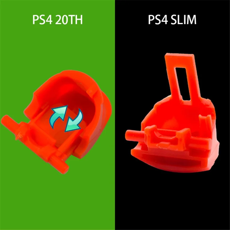 DATA FROG For Sony PS4 Slim PS4 JDM-040 Controller Grip Housing Shell Button Cover Cap - Red