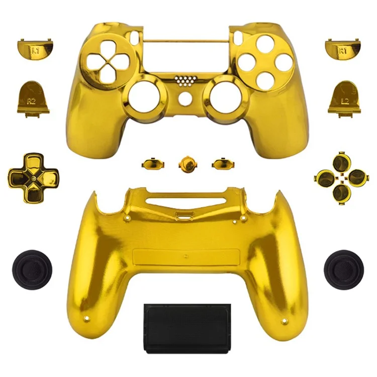 DATOS RANA Para Sony PS4 Slim PS4 JDM-040 Controlador Agarre Carcasa Botón Tapa - Oro