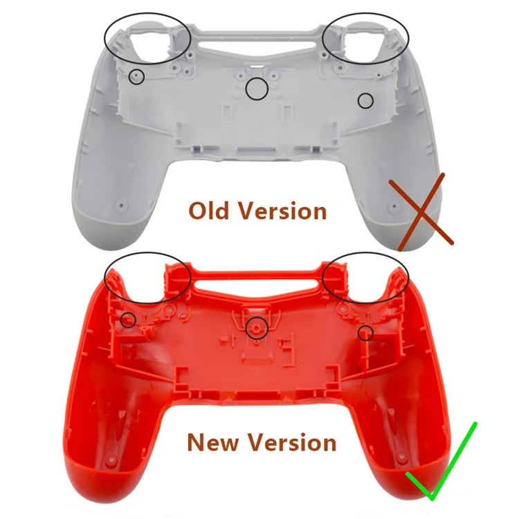 DATOS RANA Para Sony PS4 Slim PS4 JDM-040 Controlador Agarre Carcasa Botón Tapa - Oro