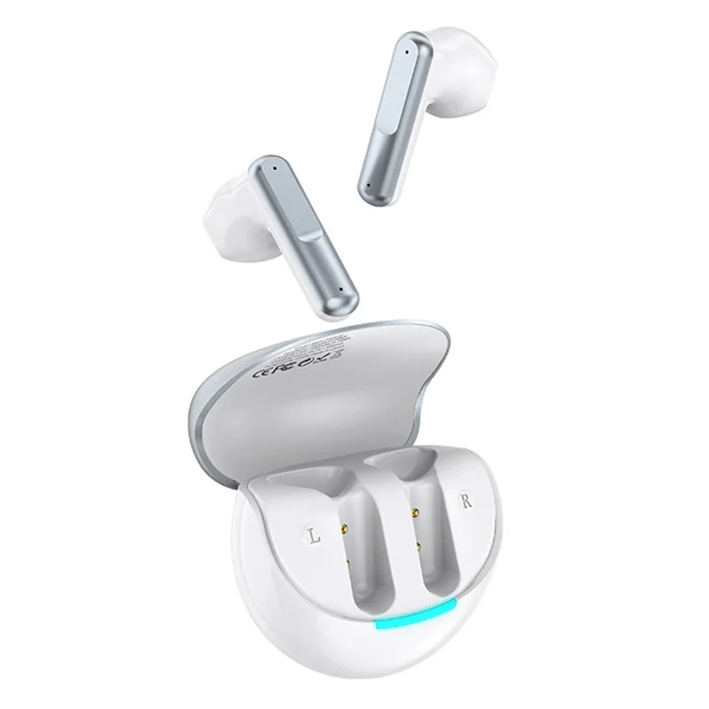 CELEBRAT W61 Bluetooth-compatible 5.3 Semi-in-ear Bluetooth-compatible Headphone Stereo Sound Wireless Earphones - White