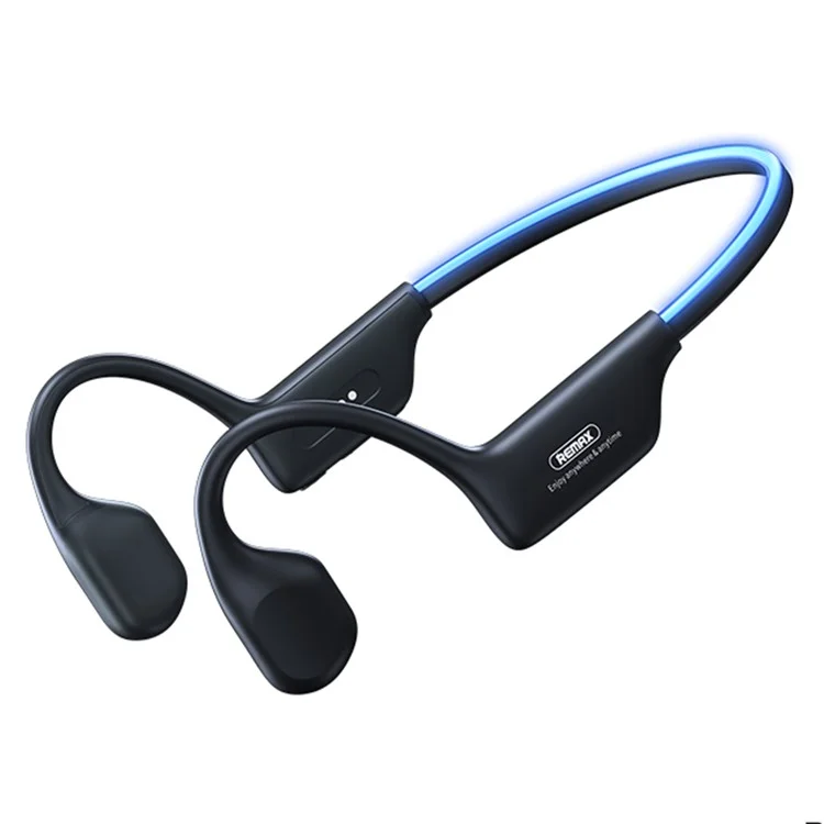 REMAX RB-S11 Bluetooth-compatible Earphones IP68 Waterproof Bone Conduction Sports Headphones - Black