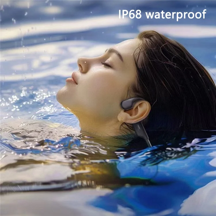 REMAX RB-S11 Bluetooth-compatible Earphones IP68 Waterproof Bone Conduction Sports Headphones - Black