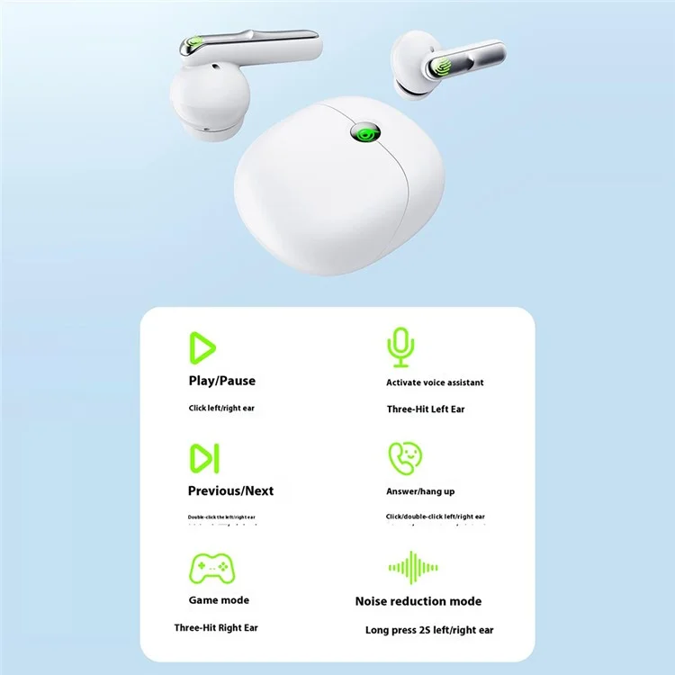 CELEBRAT W55 TWS Bluetooth-compatible In-Ear Earphone ANC+ENC Noise Reduction Wireless Music Headset - Black