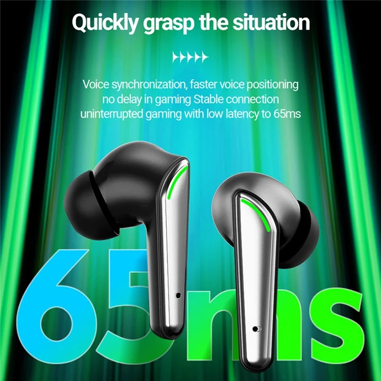 CELEBRAT W58 Cobra Design Cuffie Bluetooth TWS In-Ear Stereo Wireless Music Headset - Bianco