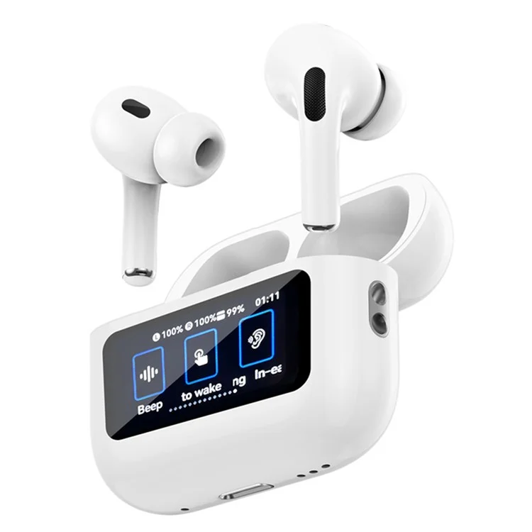WIWU T22 In-Ear Bluetooth-compatible Headset HiFi Sound Wireless Earphone with Touch Screen Charging Bin