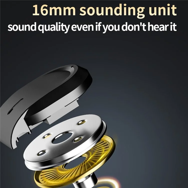 GT05 Bone Conduction Wireless Headphone Sports Earphone Ear Hook Bluetooth-compatible Headset - Black
