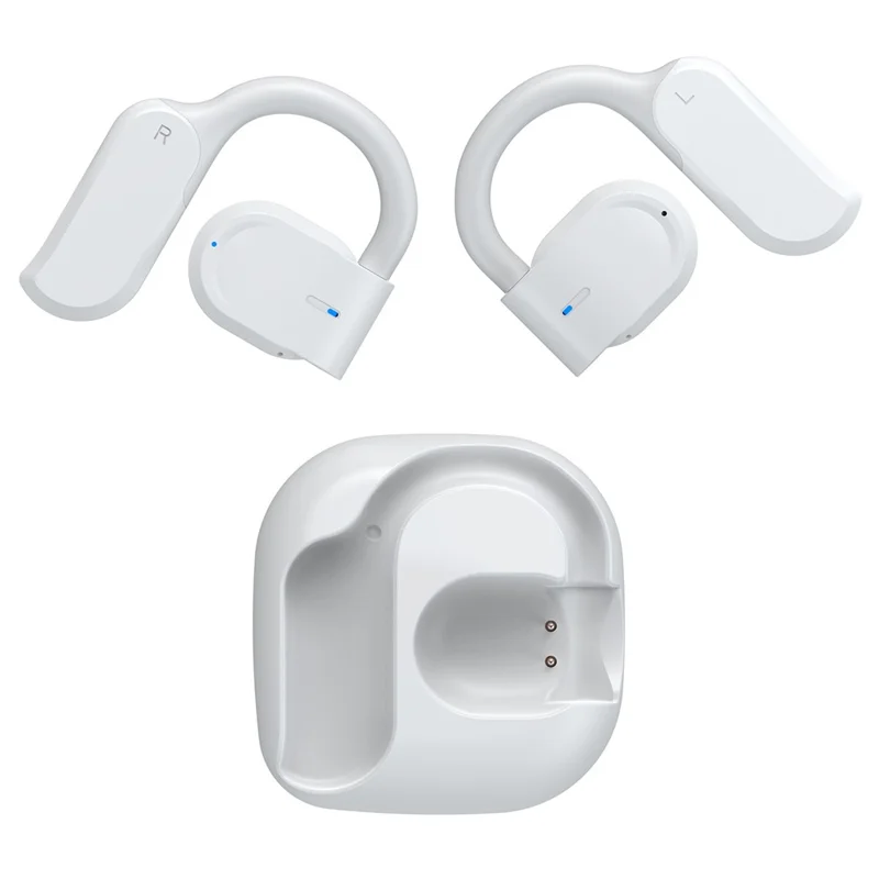 GT05 Auricolari wireless a conduzione ossea Cuffia sportiva Gancio per orecchie Auricolare Bluetooth - Bianco