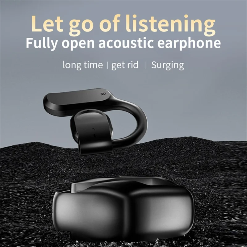 GT05 Auricolari wireless a conduzione ossea Cuffia sportiva Gancio per orecchie Auricolare Bluetooth - Bianco