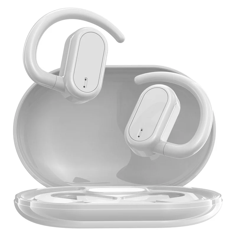GT04 Ear Hook Bluetooth-compatible Headset Bone Conduction Wireless Headphone Sports Earphone - White