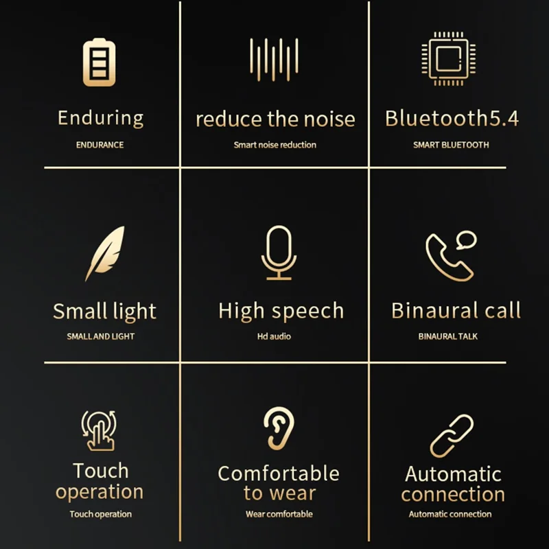 GT04 Ear Hook Bluetooth-compatible Headset Bone Conduction Wireless Headphone Sports Earphone - White