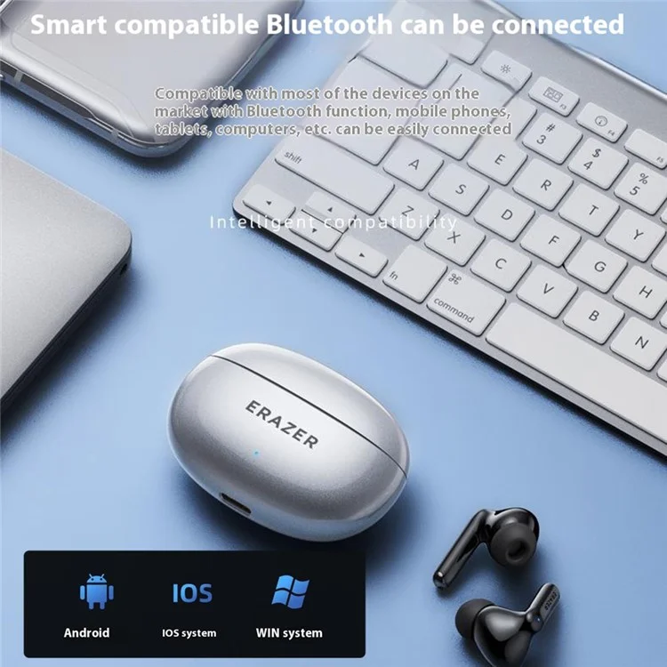 LENOVO Erazer XT88Pro TWS Bluetooth In-Ear Auricolare HiFi Stereo Music Gaming - Nero