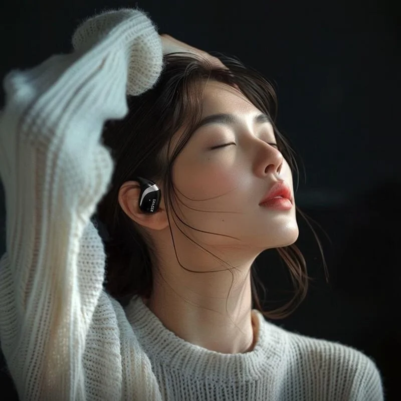 LENOVO Erazer X9 TWS Bluetooth-compatible HiFi Music Earphone Ear Hanging Non-in-ear Headset - White