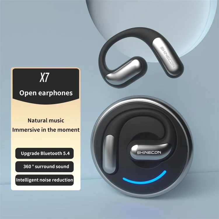 Écouteurs sans fil SHINECON X7 PRO Open Ear - Rose