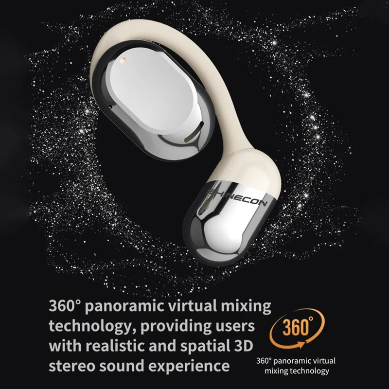 QH-010 OWS Bluetooth-compatible Headset  Ear Hook Wireless Headphone Noise Reduction Earphone - Orange