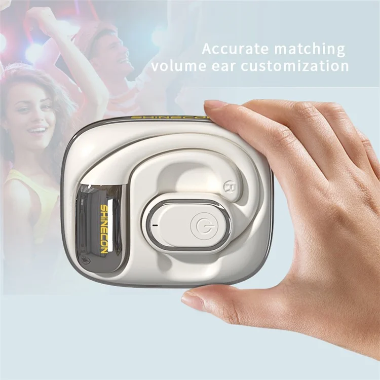 SHINECON X3 OWS Bluetooth-compatible Music Earphone Ear Hook Wireless Noise Reduction Headset - Black