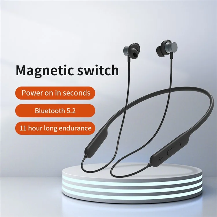 Q21 HiFi Sound Bluetooth-compatible Earphones Magnetic Neckband Headphones Support HD Calls