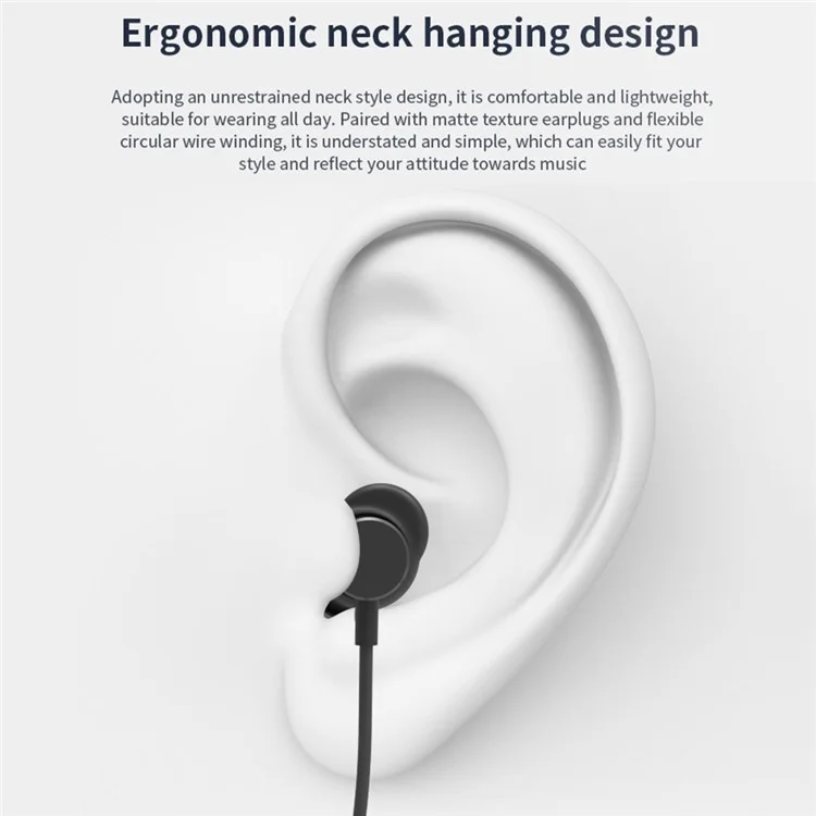 Q21 HiFi Sound Bluetooth-compatible Earphones Magnetic Neckband Headphones Support HD Calls