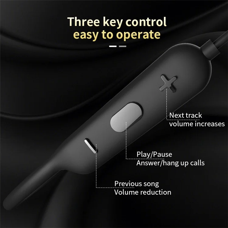 Q21 HiFi Sound Bluetooth-compatible Earphones Magnetic Neckband Headphones Support HD Calls