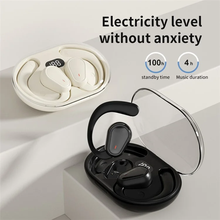 WG-02S OWS Bluetooth-compatible Sports Earphone Rotatable Ear Hook Music Headset - Nude