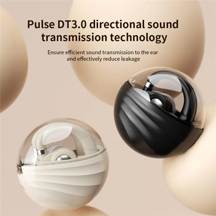 WESG WG-06 OWS Air Conduction Bluetooth Earphone Ear Hanging Sports Music Headset - Noir
