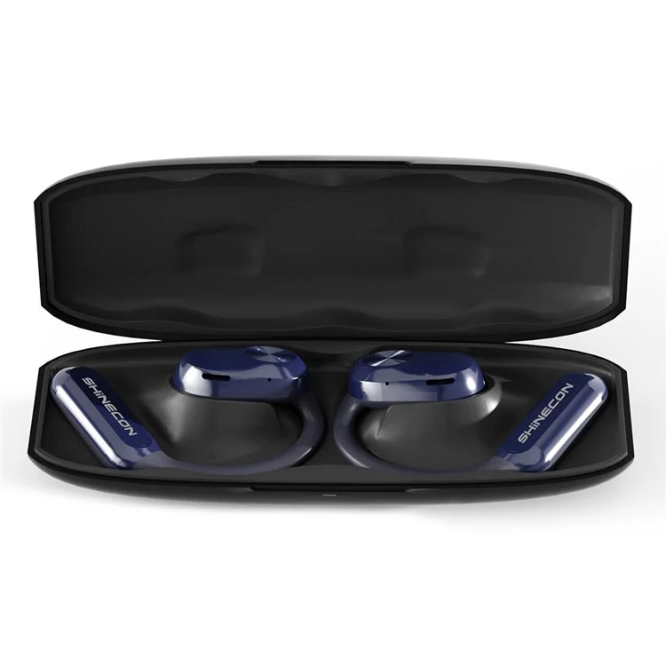 QH-001 OWS Bluetooth-compatible Sports Earphone ENC Noise Reduction Ear Hanging Music Headset - Blue