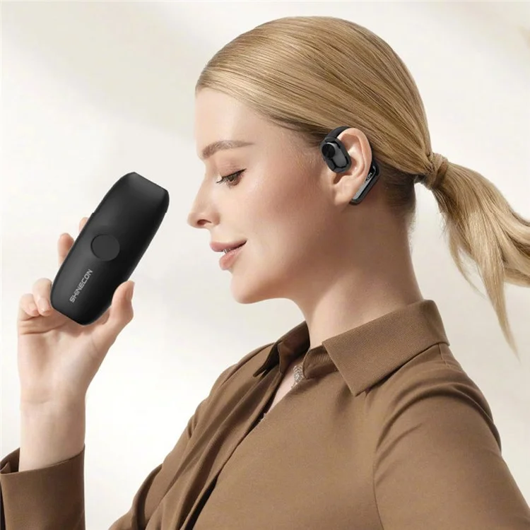 QH-001 OWS Bluetooth-compatible Sports Earphone ENC Noise Reduction Ear Hanging Music Headset - Blue