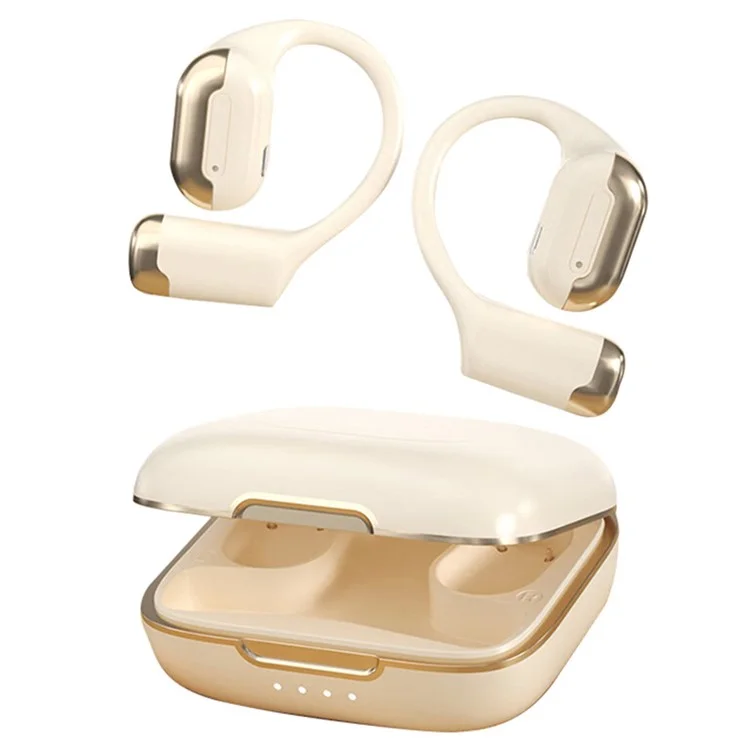 T19 OWS Ear Hook Bluetooth-compatible Headset Wireless Headphone Waterproof Earphone - Skin Color