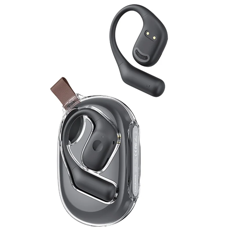 USAMS UG26 OWS Wireless Earhook Earbuds Bluetooth-compatible 5.3 Headset, EG Series - Black