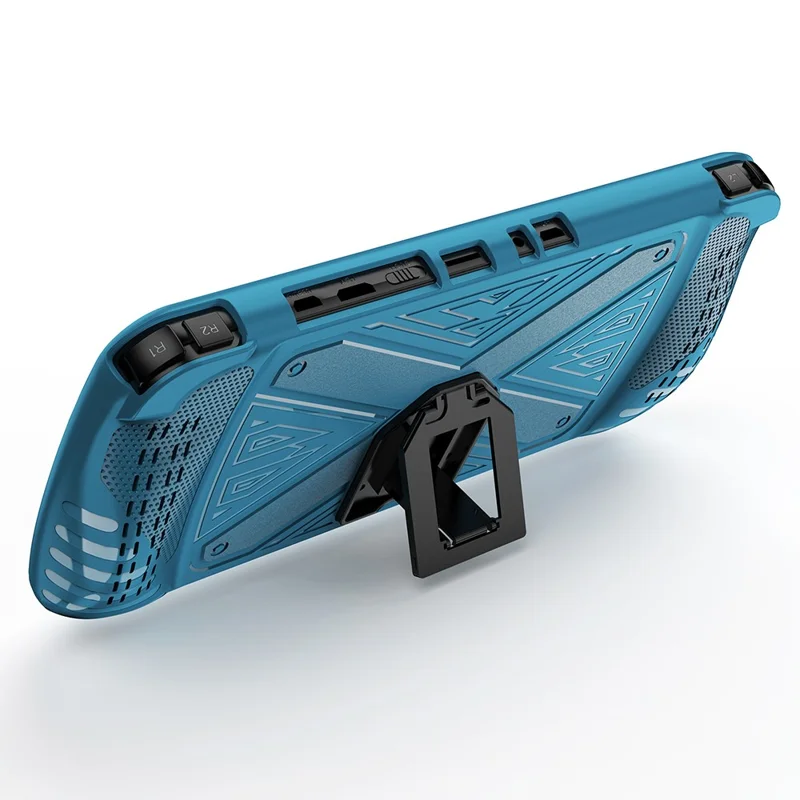 For Subor Q900 Game Console TPU Protective Case with Kickstand - Blue