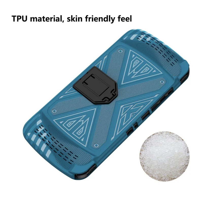 For Subor Q900 Game Console TPU Protective Case with Kickstand - Blue
