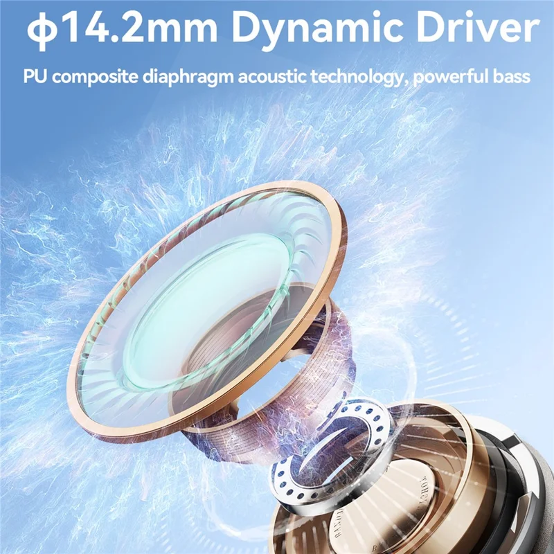 JOYROOM JR-D8 Neckband Wireless Earphone Low Latency Bluetooth-compatible 5.4 Headphone - Beige