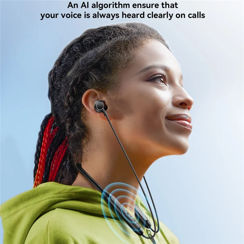 JOYROOM JR-D8 Neckband Wireless Earphone Low Latency Bluetooth-compatible 5.4 Headphone - Beige