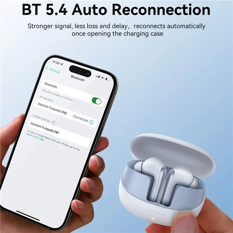 JOYROOM JR-FN2 Bluetooth 5.4 Ohrhörer ANC Geräuschreduzierung TWS Ohrhörer Dual EQ-Modus - Weiß