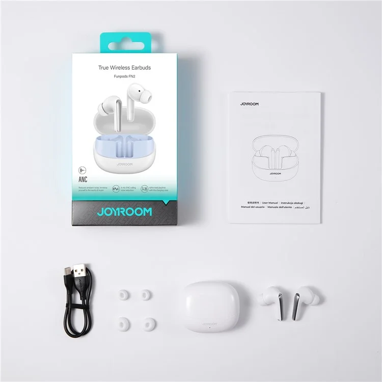 JOYROOM JR-FN2 Bluetooth 5.4 Ohrhörer ANC Geräuschreduzierung TWS Ohrhörer Dual EQ-Modus - Weiß