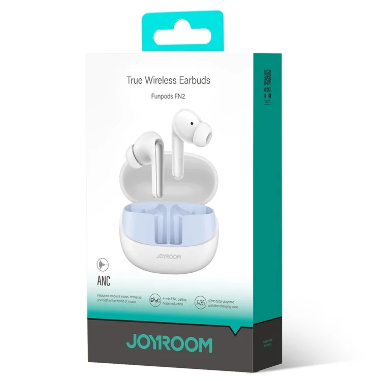JOYROOM JR-FN2 Bluetooth 5.4 Ohrhörer ANC Geräuschreduzierung TWS Ohrhörer Dual EQ-Modus - Weiß