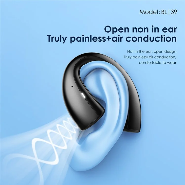 Fones de Ouvido Bluetooth com Condução Óssea FONENG BL139 OWS - Preto