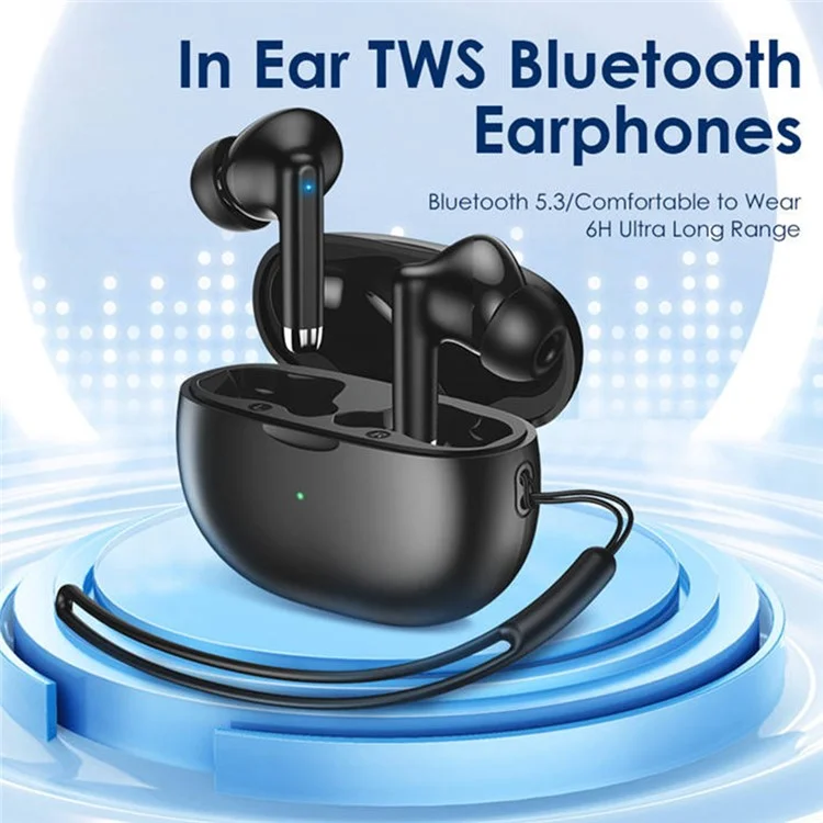 FONENG BL136 TWS Auricolari Bluetooth In-Ear Controllo Touch Wireless Stereo Music Headset - Nero