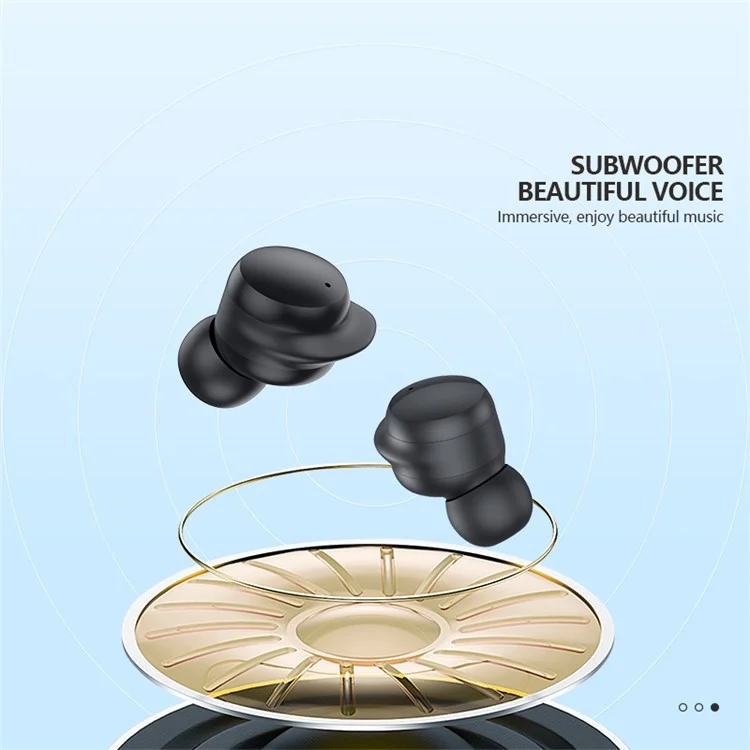 FONENG BL131 Bean TWS Bluetooth In-Ear Ohrhörer Ohrhörer Kabellose Sport-Musikkopfhörer - Schwarz