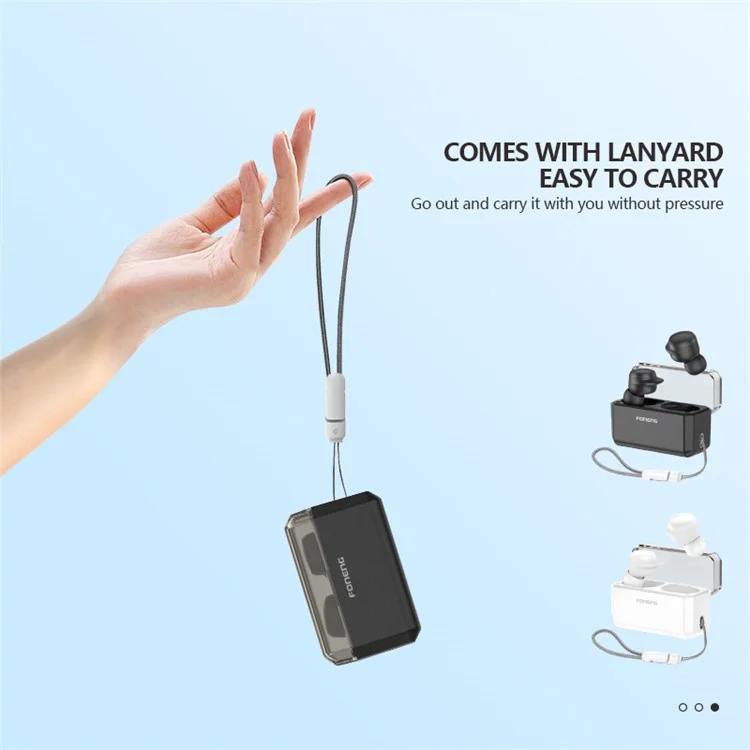 FONENG BL131 Bean TWS Bluetooth In-Ear Ohrhörer Ohrhörer Kabellose Sport-Musikkopfhörer - Schwarz