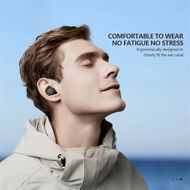 FONENG BL131 Bean TWS Bluetooth In-Ear Ohrhörer Ohrhörer Kabellose Sport-Musikkopfhörer - Schwarz