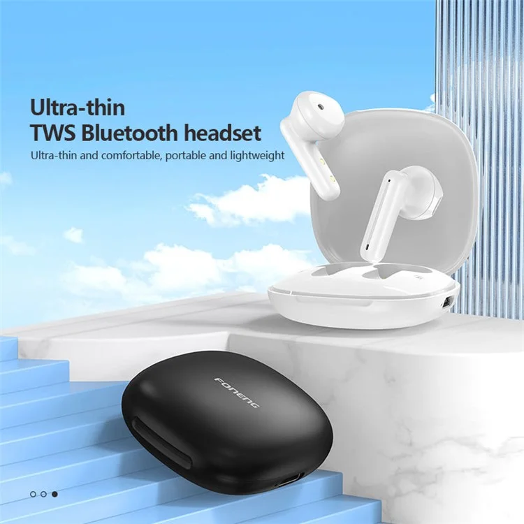 Écouteurs Bluetooth sans fil FONENG BL135 Semi-In-Ear TWS - Noir