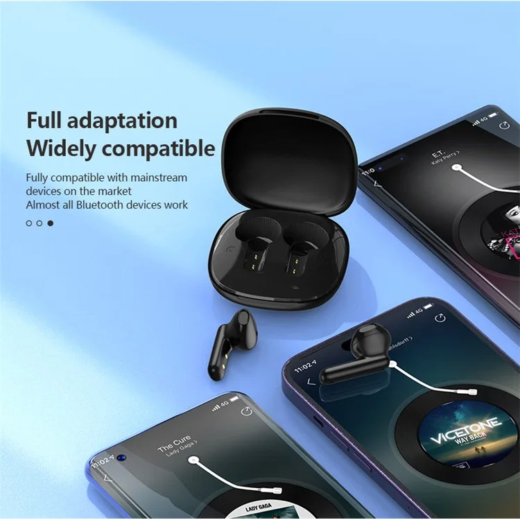 Écouteurs Bluetooth sans fil FONENG BL135 Semi-In-Ear TWS - Noir