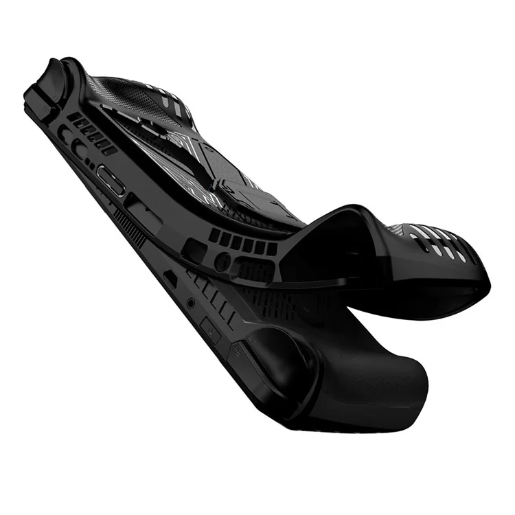 TPU Case for Asus ROG Ally X Gamings Handheld Anti-scratch Protective Cover with Stand - White