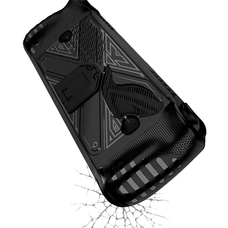 TPU Case for Asus ROG Ally X Gamings Handheld Anti-scratch Protective Cover with Stand - White