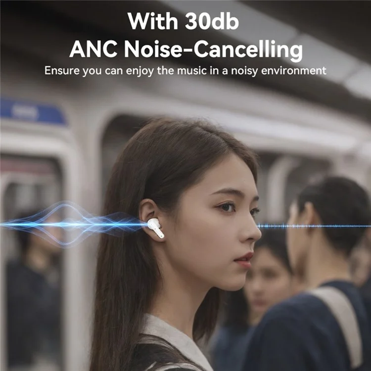 Yesido TWS28 Anc + Enc Eatphone Sans Fil Bluetooth Bruit Noise Anceling Earbud - Blanc
