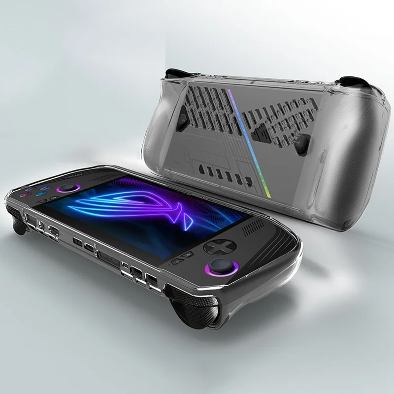 For Asus ROG Ally X Game Console TPU Protective Case Cover - Transparent Black