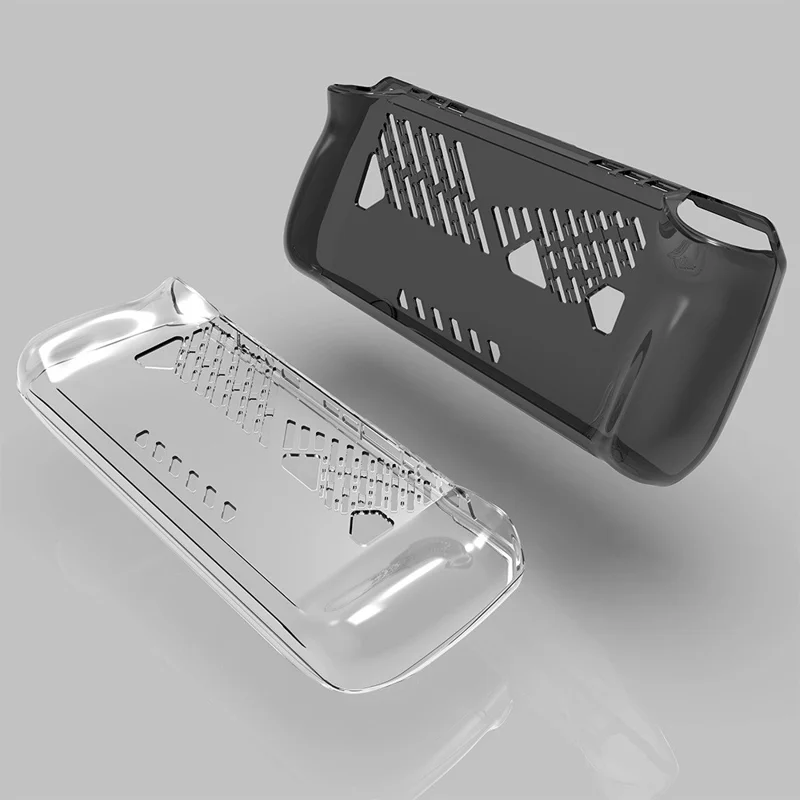 For Asus ROG Ally X Game Console TPU Protective Case Cover - Transparent Black