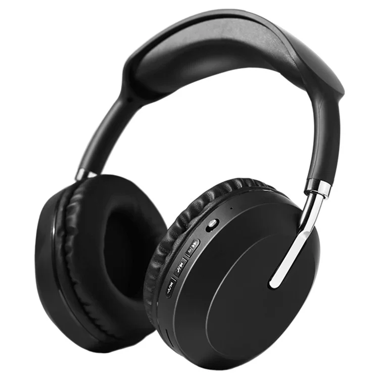 D-819 Bluetooth 5.3 Auriculares Hifi Stereo 15H Tiempo de Juego Auriculares Inalámbricos Soporte FM - Negro