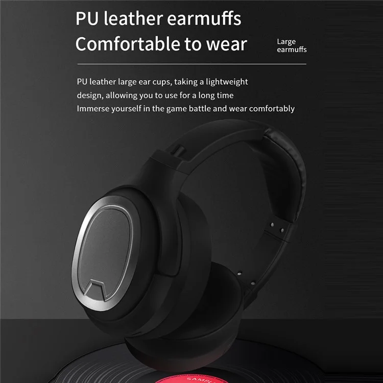 D-814 Wireless Bluetooth 5.3 Наушники Hifi Stereo Shareoshones с 40-часовым Игроком - Черный